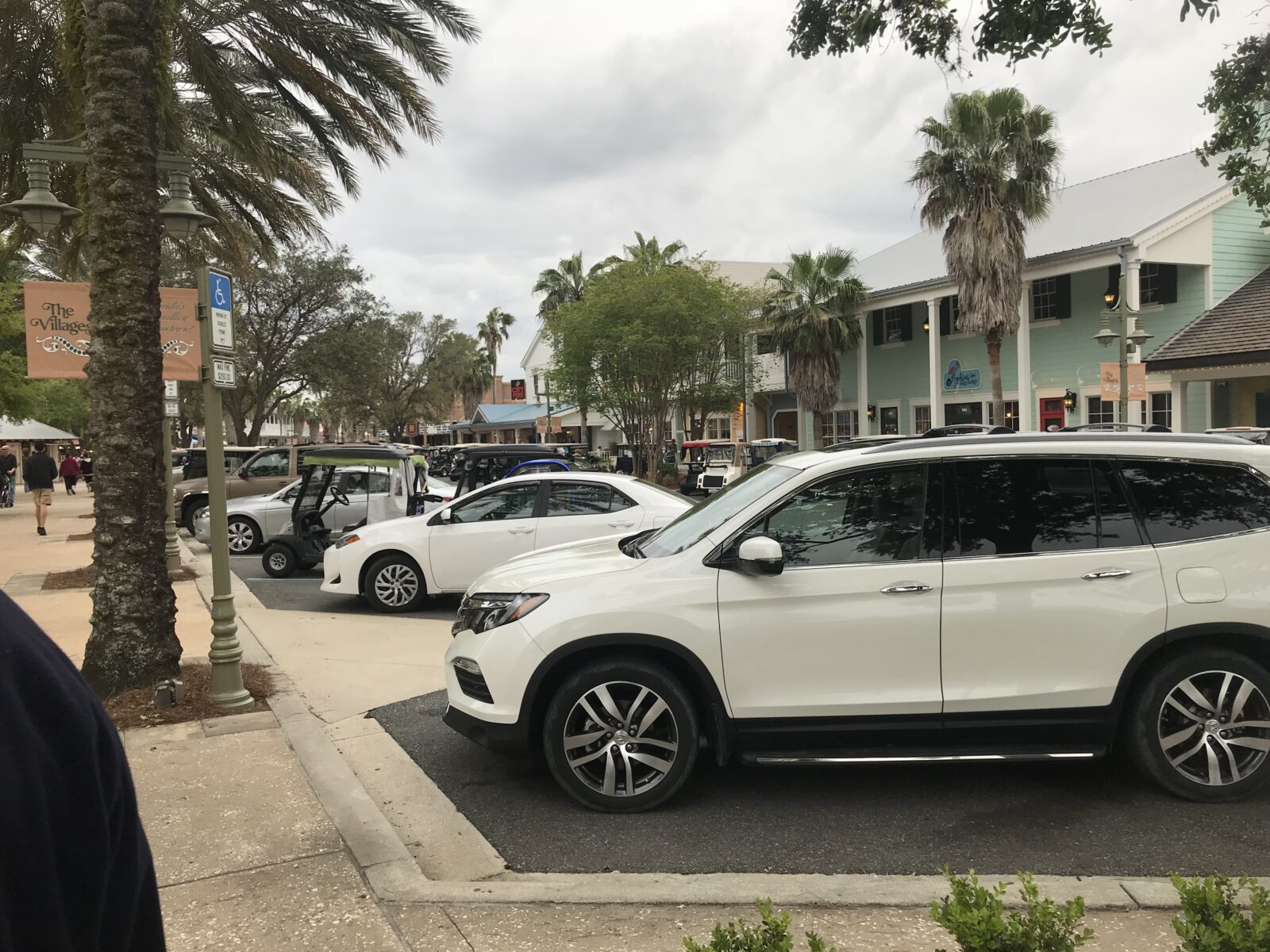 Taking up spaces on a nice day